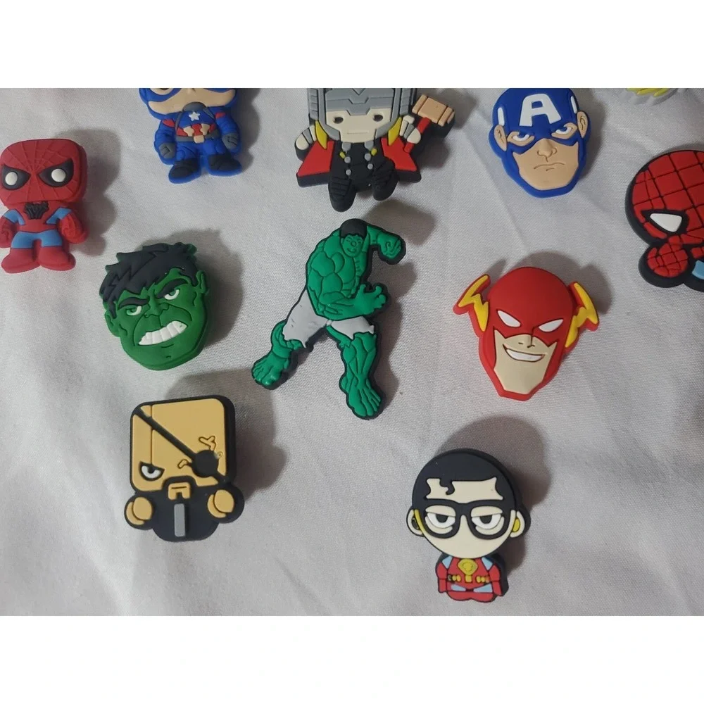 Croc Charms Super Heros Mixed Lot Super Heros 15 pieces USA SELLER
